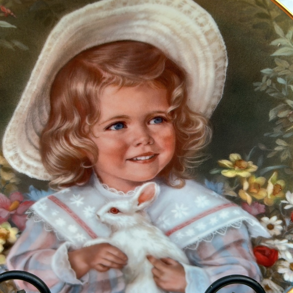Vintage 1985 Easter Morning by Sandra Kuck Collectors Plate